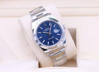 Datejust 126300 Fond Bleu Oyster 41 mm - Luxoria® | Boutique de mode en Ligne